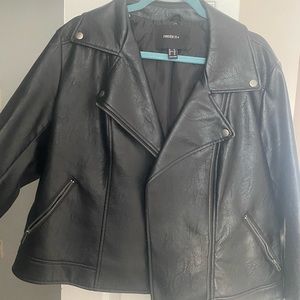 Faux leather jacket
